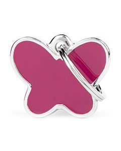 My Family CHARMS Butterfly Pink Pet ID Tag