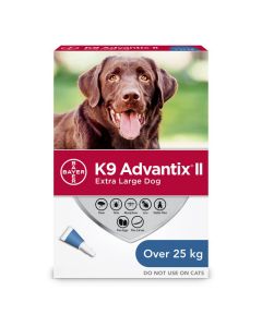 K9 Advantix II Treatment X-Large Dog [Over 25kg - 4 Pack] 