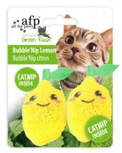 All For Paws Green Rush Bubble 'Nip Lemon