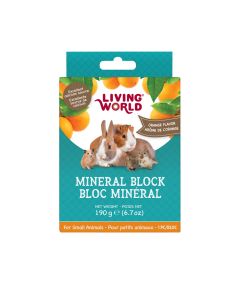 Living World Mineral Block Orange Flavour [190g]
