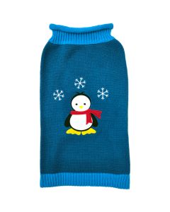 Doggie-Q Sweater Penguin Blue