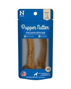 N-Bone Pupper Nutter Peanut Flavor Dental Bone [2 Pack]