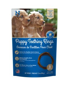 N-Bone Puppy Teething Rings Peanut Butter Flavor [204g]