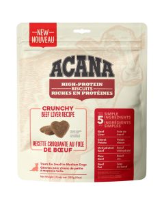 Acana High Protein Biscuits Crunchy Beef Liver Dog Treats [255g]