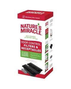 Nature's Miracle Odor Control Filters & Receptacles [4 Pack]