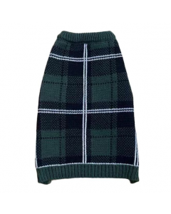 Pawise Green Plaid Sweater, 14"