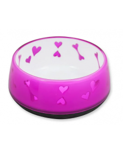 All For Paws Lifestyle 4 Pets Dog Love Bowl, Pink
