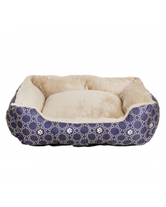 Pawise Square Dog Bed Blue, 22x18 -Medium