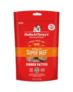 Stella & Chewy's Freeze-Dried Raw Dinner Patties Stella's Super Beef for Dogs [156g]