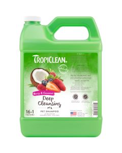Tropiclean Berry & Coconut Deep Cleansing Pet Shampoo [1 Gallon]