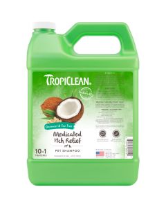 Tropiclean Oatmeal & Tea Tree Medicated Itch Relief Pet Shampoo [1 Gallon]