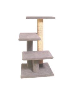 TomCat 3 Step Platform Scratching Post with Sisal [3.5'] (Assorted Colours) TCS302