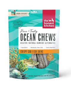 Honest Kitchen Ocean Chews Crispy Cod Fish Skins Large [156g]