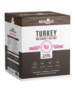 Naturawls Frozen Turkey Dinner Dog Food [8lb]