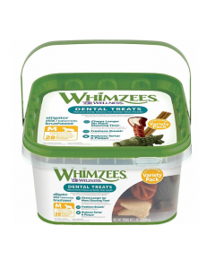 Whimzees Variety Pack, Medium, 28 Pack