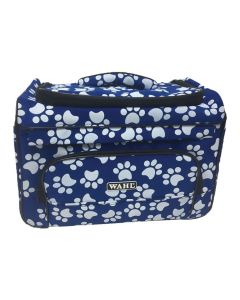Wahl Bag Blue and White Paw Print