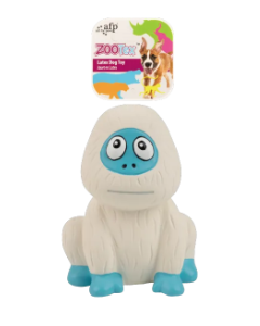 All For Paws ZooTex Latex Dog Toy Yeti