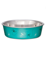Loving Pets Bella Bowl Turquoise Dragonfly, Medium