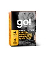 Go! Solutions Sensitivities Limited Ingredient Grain-Free Duck Pâté Cat Food, 182g