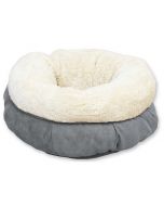 All For Paws Lambswool Donut Bed Grey