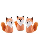 Outward Hound Squeakin' Fox Orange [3 Pack]