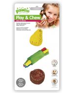Pawise Play & Chew Wood & Loofah Chews, Variety 3