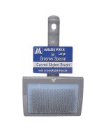 Millers Forge Groomer Special Curved Slicker Brush with Unbreakable Handle [Large]