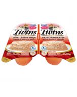 Inaba Twin Cups Tuna &amp; Chicken Cat Food, 2x1.23oz