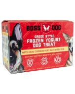 Boss Dog Greek Style Frozen Yogurt Dog Treat with Real Cheddar and Bacon Flavor