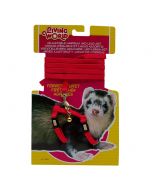 Living World Harness & Lead Set for Ferrets Red