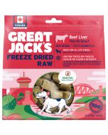 Great Jack's Freeze-Dried Raw Beef Liver Dog Treats [198g]