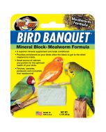 Zoo Med Bird Banquet Mineral Block Mealworm Formula [28g]
