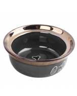 Pawise Black & Gold Dog Bowl, 1100ml