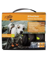 All For Paws Outdoor All Road Boots, Green, 4pk,  1.4" -XSmall
