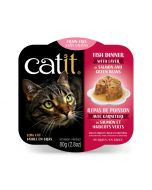 Catit Fish Dinner with Salmon and Green Beans Cat Food [80g]
