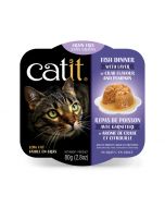 Catit Fish Dinner with Crab Flavour and Pumpkin Cat Food [80g]
