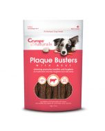 Crumps' Naturals Plaque Busters with Beef Dog Treats [140g - 8 Pieces]