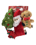 All For Paws Happy Holiday Assorted Toys, 3pk