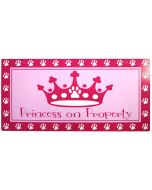 Princess on Property Sign