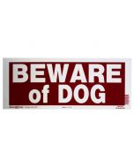 Beware of Dog Sign (2x8")