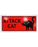 Attack Cat Sign (5x10")