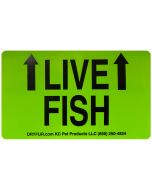 KC Pet Live Fish Declarations Label with Arrows
