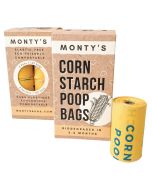 Monty's Corn Starch Poop Bags [120 Bags]