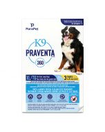 ParaPet K9 Praventa 360 Flea & Tick Treatment for Extra Large Dogs [3 Tubes]