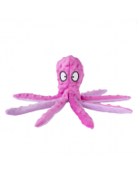 Brookbrand Pets Octopus Crunchy Squeaker, Pink