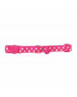 Pawise Cat Collar Pink Polka Dots, 11.8"