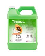 Tropiclean Papaya & Coconut Luxury 2-in-1 Pet Shampoo & Conditioner [1 Gallon]