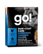 Go! Solutions Skin + Coat Shredded Chicken Dog Food [354g]