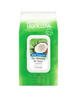 Tropiclean Mild Coconut Ear Cleaning Pet Wipes [50 Wipes]