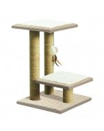 Pawise Two-Tier Scratching Post, 15.7x15.7x22.8"